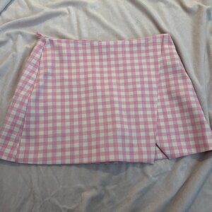 Zara Skort Pink and White